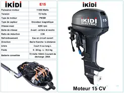 IKIDI 15 CV - Electrique 72 Volt 