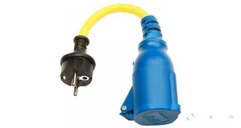 Câble adaptateur 16A/250V - fiche Schuko/raccordement CEE