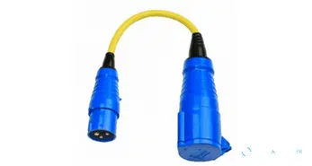 Câble adaptateur 16A vers fiche CEE 32A/250V – 16A / raccord CEE 32A
