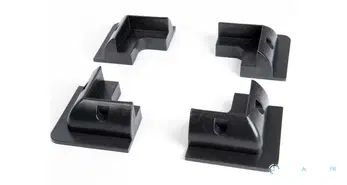 Blocs d’angle noirs pour panneau solaire (jeu de 4)
