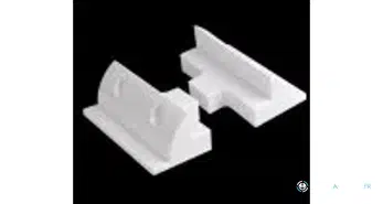 Blocs intermédiaires blancs p. fixation de panneau solaire (2 pièces)