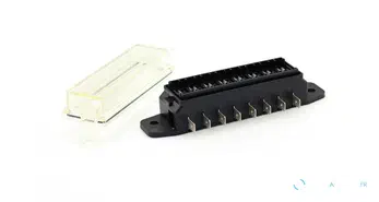 Porte-fusible à languette 8 pôles, connexion latérale