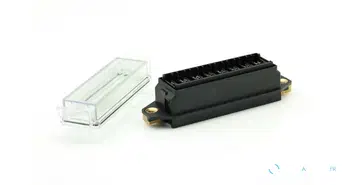 Porte-fusible plat 8 pôles, raccordement par dessous