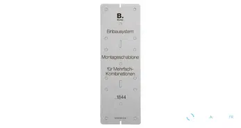 Gabarit de montage pour combinaisons simples, doubles et triples (carton)