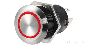 Interrupteur plat en inox