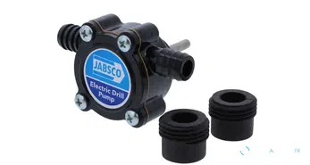Pompe Jabsco pour perceuse avec raccords