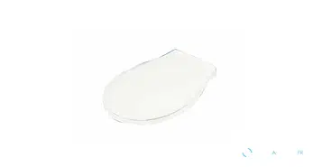 Abattant et couvercle de toilette pour WC compact (petit)