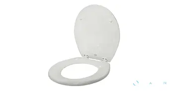 Abattant et couvercle de toilettes