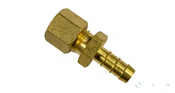 Raccord de compression 8 mm x embout cannelé en laiton