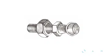 Bille en inox Ø10 mm pour le montage de vérins à gaz