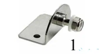 Plaque de fixation inox 90º extérieure