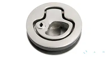 Anneau de trappe / fermeture de porte en acier inoxydable avec butée et serrure