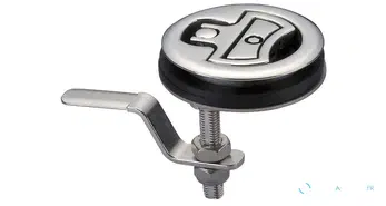 Fermeture de trappe de plancher et de porte avec système à came excentrique en inox avec serrure Ø75