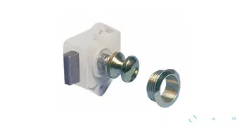 Fermeture à bouton-pression en laiton chromé, y compris bouton-pression