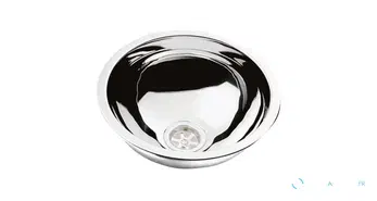 Lavabo en forme de bol inox