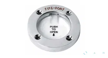 Passe-coque en inox poli