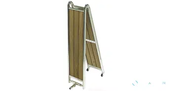 Passerelle en inox et iroko