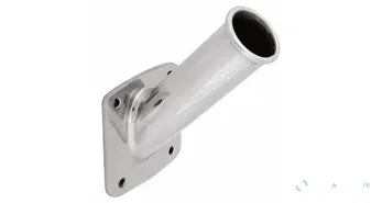 Support de mât de pavillon mural en inox RVS304