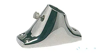 Support de mât de pavillon en applique en inox 316