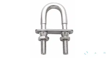 Étrier en inox avec écrou de sécurité