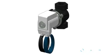Électrovanne 24 V DC noire