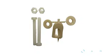 Boulon de fixation + écrou (2x) pour abattant en plastique