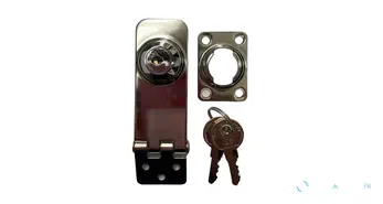 Grenouillère en inox 76x30 mm verrouillable