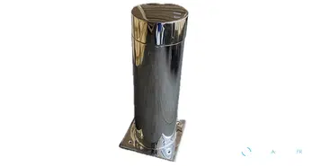 Lampadaire de quai 55 cm en inox 316 (sans lampe)