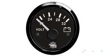 Voltmètre Osculati 18/32V noir/noir