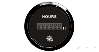 Compteur d’heures numérique Osculati noir/noir