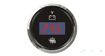 Voltmètre numérique Osculati 8/32V noir/brillant