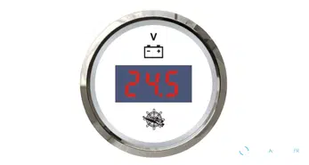 Voltmètre numérique Osculati 8/32V blanc/brillant