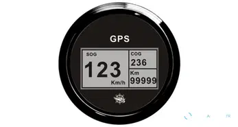 Compteur de vitesse Osculati avec compteur de milles GPS noir/noir