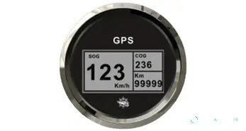 Compteur de vitesse Osculati avec compteur de milles et GPS noir