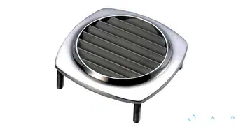 Grille de ventilation en acier inoxydable RVS316