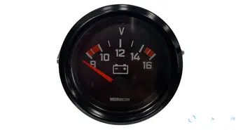 Voltmètre Moto 8-16 volts 12V 52 mm CHROME
