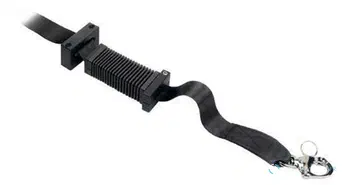 SANGLE PLATE avec crochet et ressort en inox