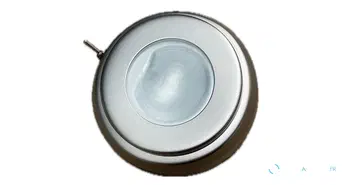 TOM avec interrupteur FI90, mât inox / verre givré
