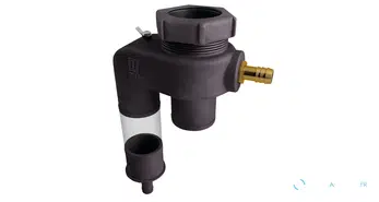 Trop-plein de carburant Vetus type FSA, pour bouchon de pont et tuyau de remplissage Ø 51 mm, évent Ø 16 mm