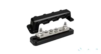 Busbar 250A 2P avec 6 vis + couvercle