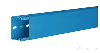 Goulotte de câblage bleue (ouverte)