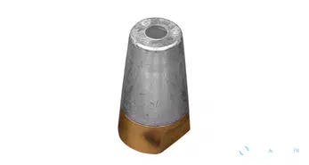 Écrou d’hélice Radice avec anode conique en aluminium
