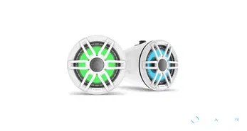 Haut-parleurs de tour de wake nautiques Fusion® série XS - blanc